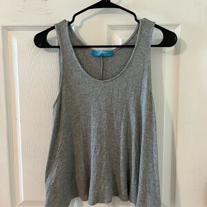 Anthropologie Gray Ribbed Tank Top